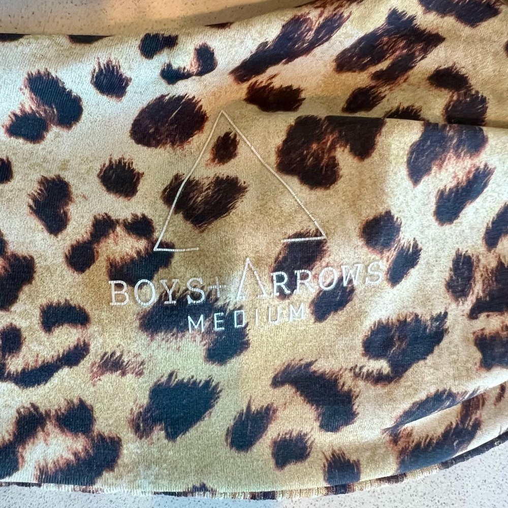 Leopard Print Ribbed Bikini Set Boys + Arrows Lace Up Top Medium / Bottom Small - Picture 8 of 8